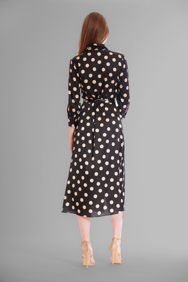 Julia Jordan MIDI LENGTH SHIRT DRESS BLACK MULTI