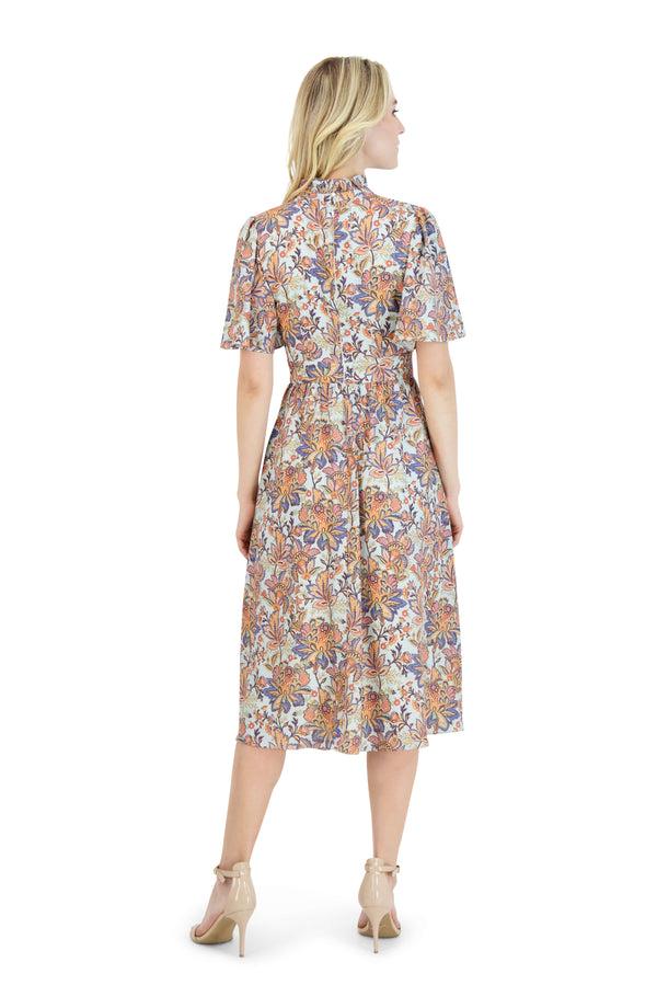 Julia Jordan Mock Neck A-line Dress 2