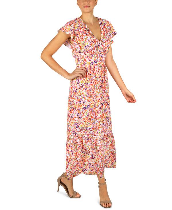 Julia Jordan Pintuck Flutter Sleeve Dress 2