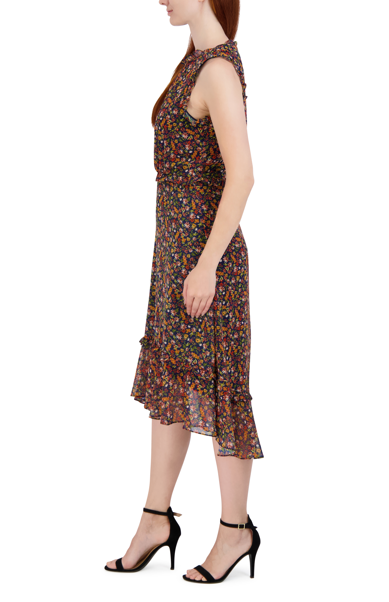 Julia Jordan Ruffle Neck Hem Midi Dress 2