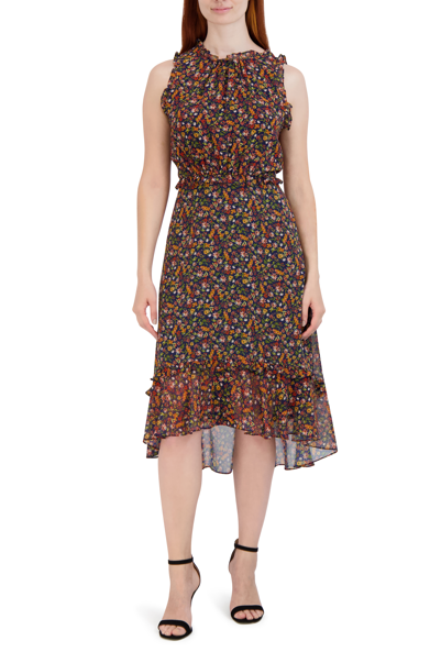 julia jordan Ruffle Neck Hem Midi Dress 2