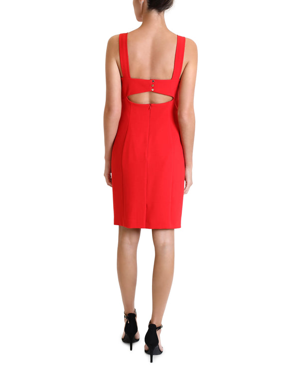 Julia Jordan Short Cut Out Front Dress Red