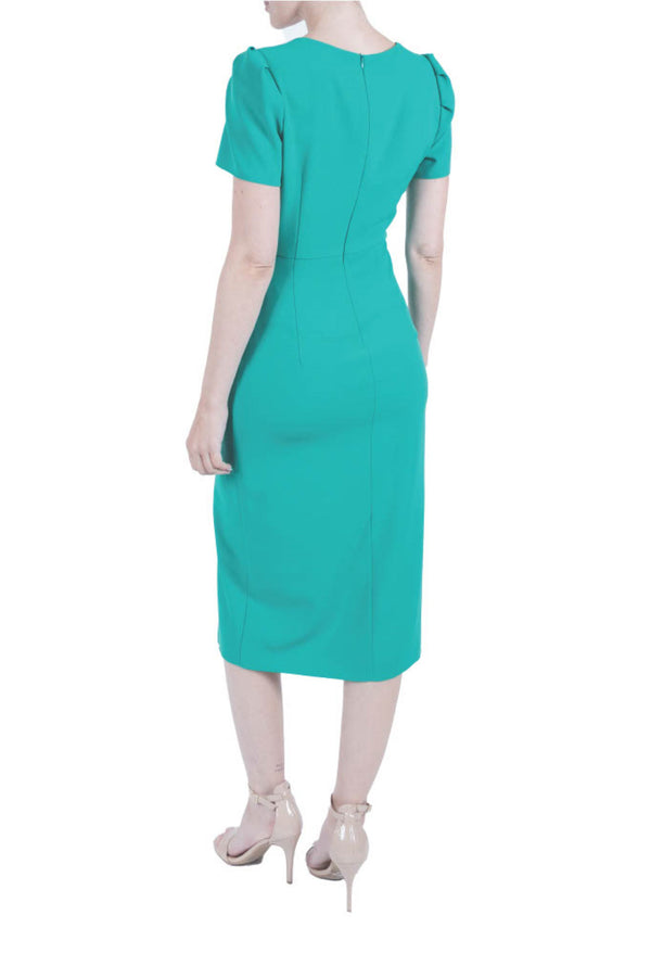 Julia Jordan Short Sleeve Midi Dress Emerald