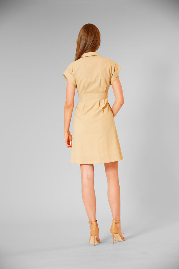 Julia Jordan SHORT SLEEVE V NECK WHITE