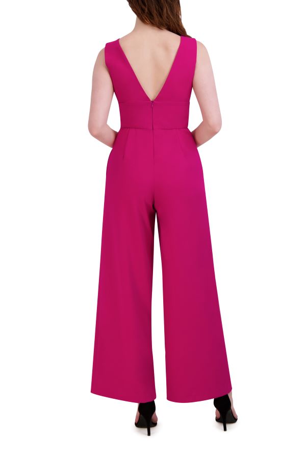 Julia Jordan Sleeveless Jumpsuit Dark Cerise