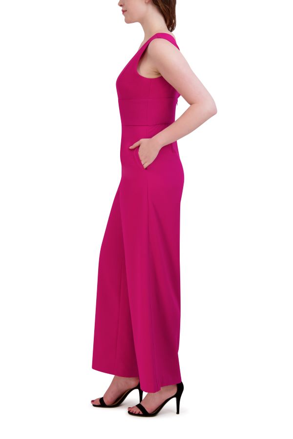 Julia Jordan Sleeveless Jumpsuit Dark Cerise