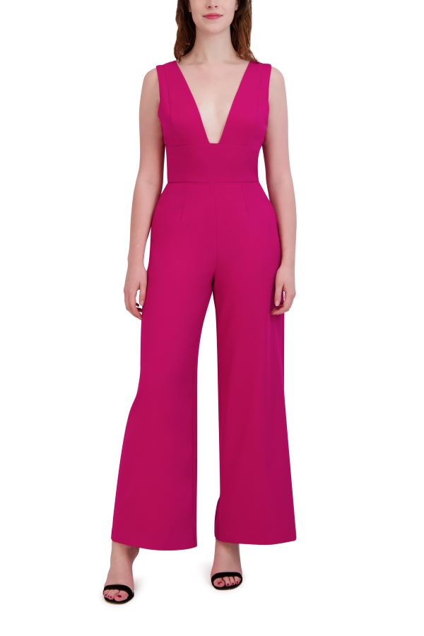 julia jordan Sleeveless Jumpsuit Dark Cerise