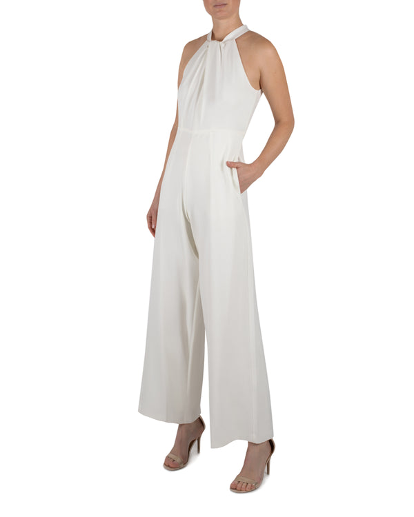 Julia Jordan SLEEVELESS JUMPSUIT IVORY