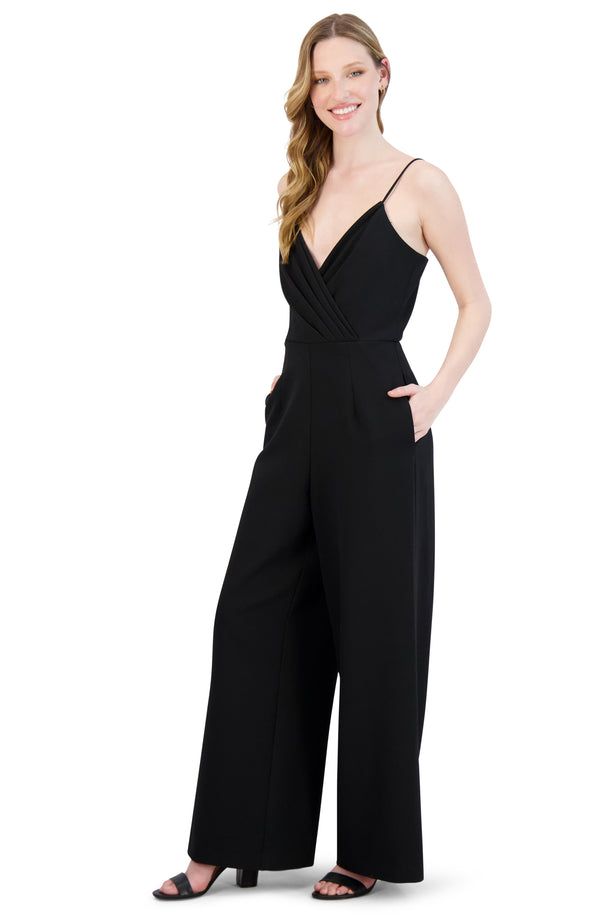 Julia Jordan Spaghetti Strap Jumpsuit Black