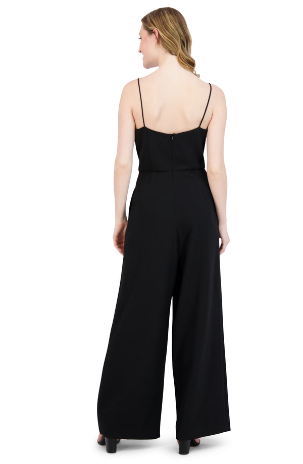Julia Jordan Spaghetti Strap Jumpsuit Black