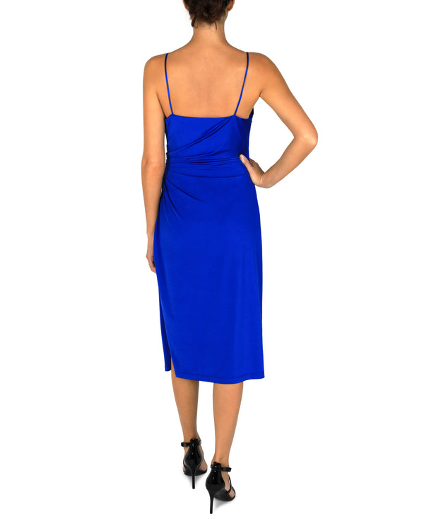 Julia Jordan Surplice Midi Dress Cobalt