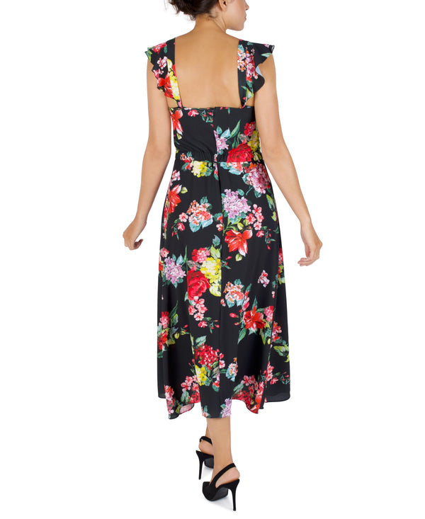 Julia Jordan Sleeveless Sweetheart Dress Black/Multi