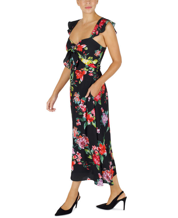 Julia Jordan Sleeveless Sweetheart Dress Black/Multi