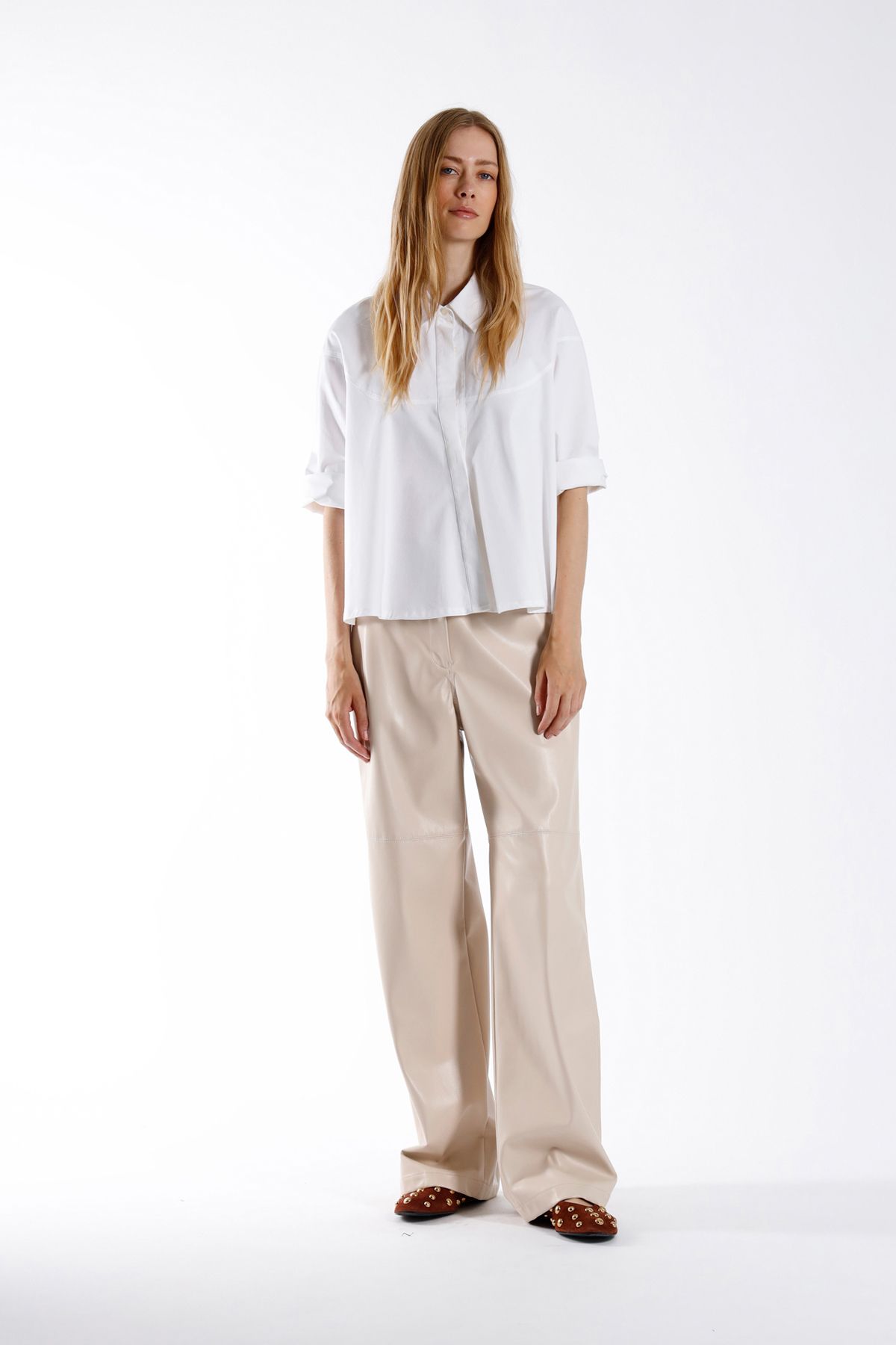 julia june blouse Gatoni off-white