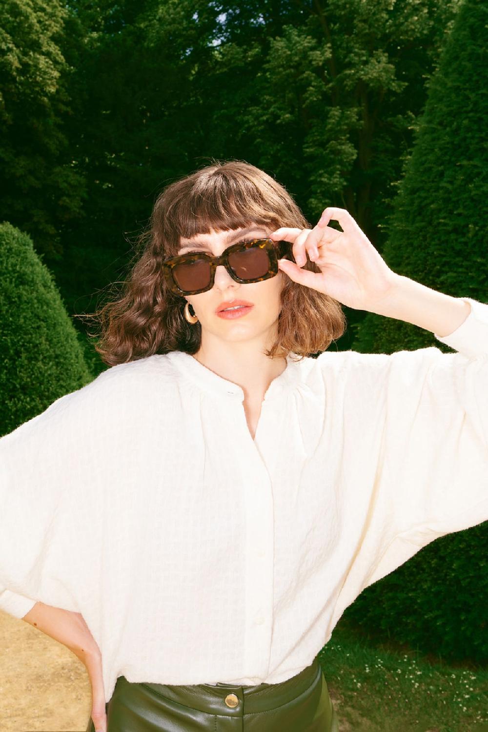 julia june blouse Gisele off-white