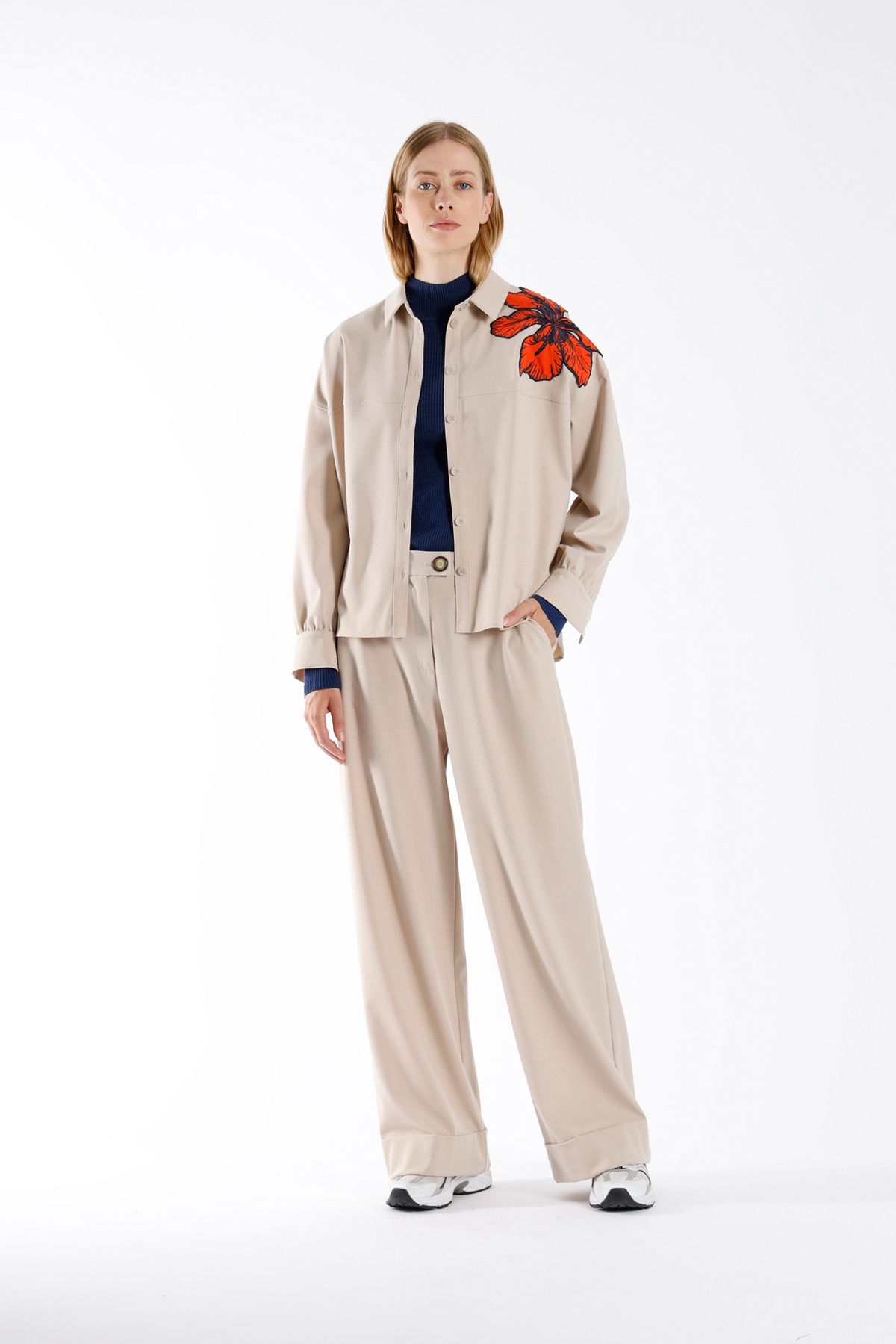 julia june blouse Lacrois oatmeal