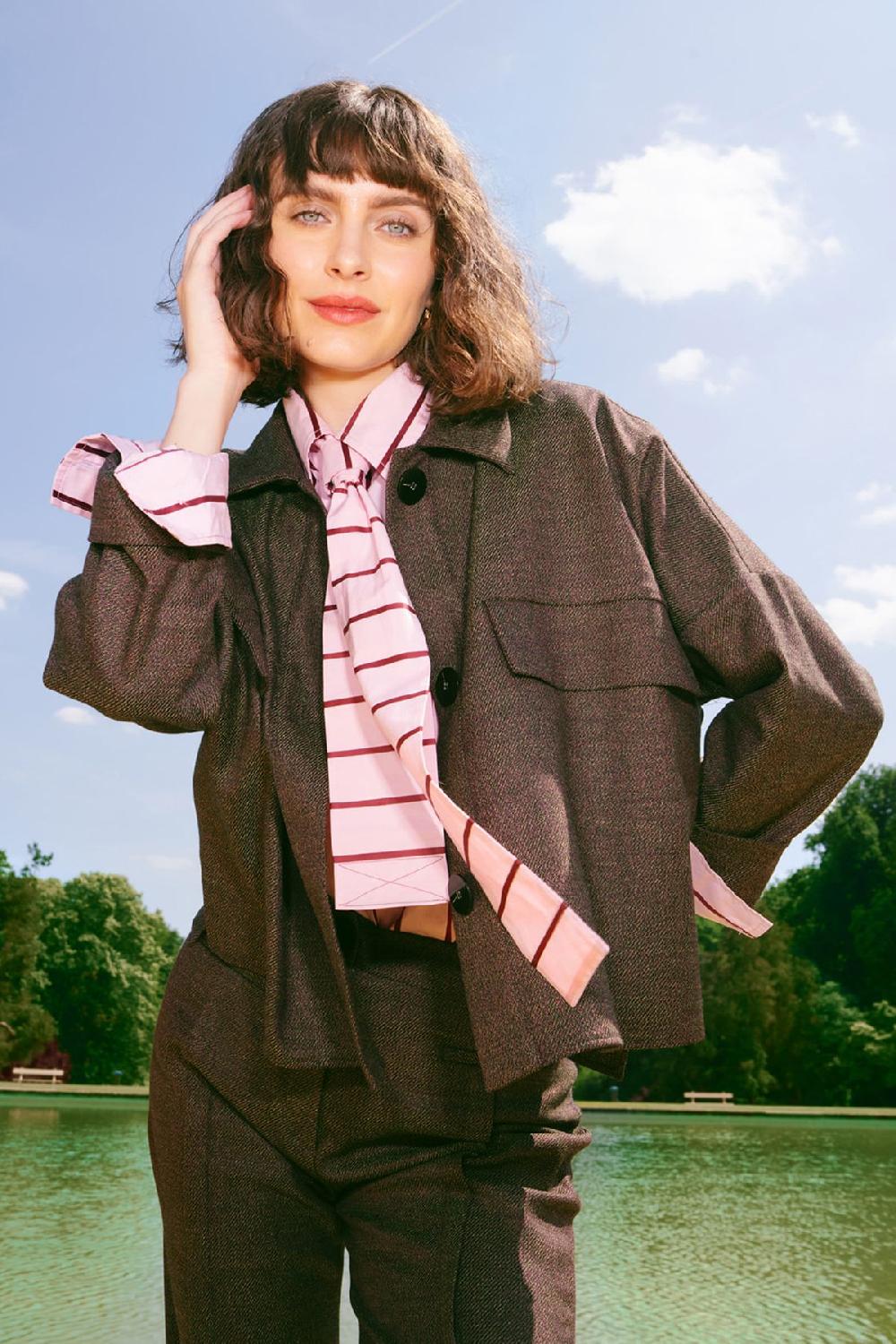 julia june blouse Latina bordeaux