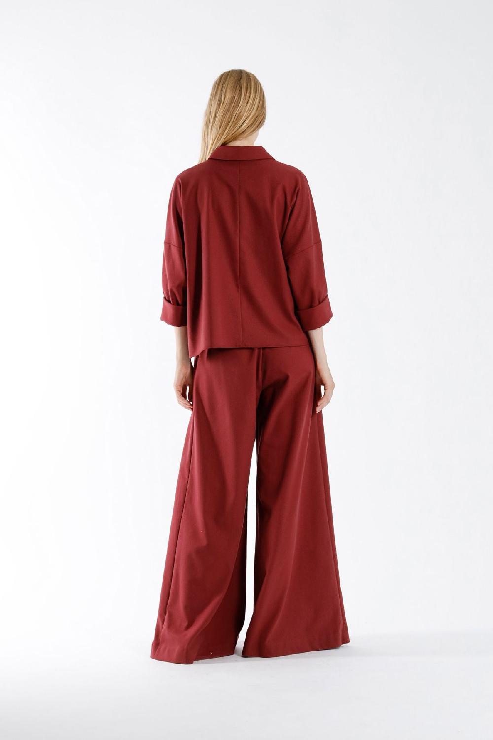 Julia June Blouse Latina Burgundy