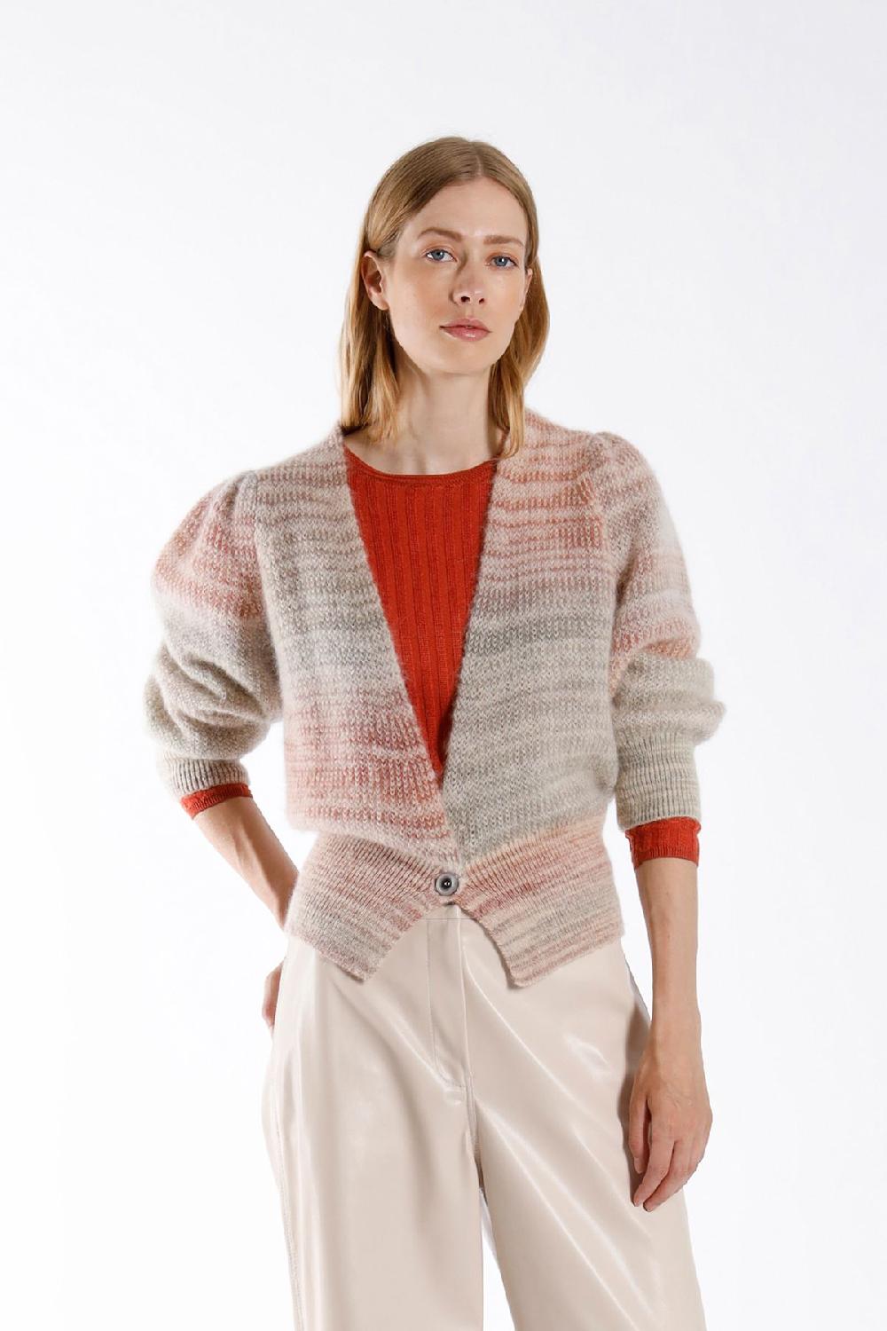 Julia June Cardigan Petal Multi Orange