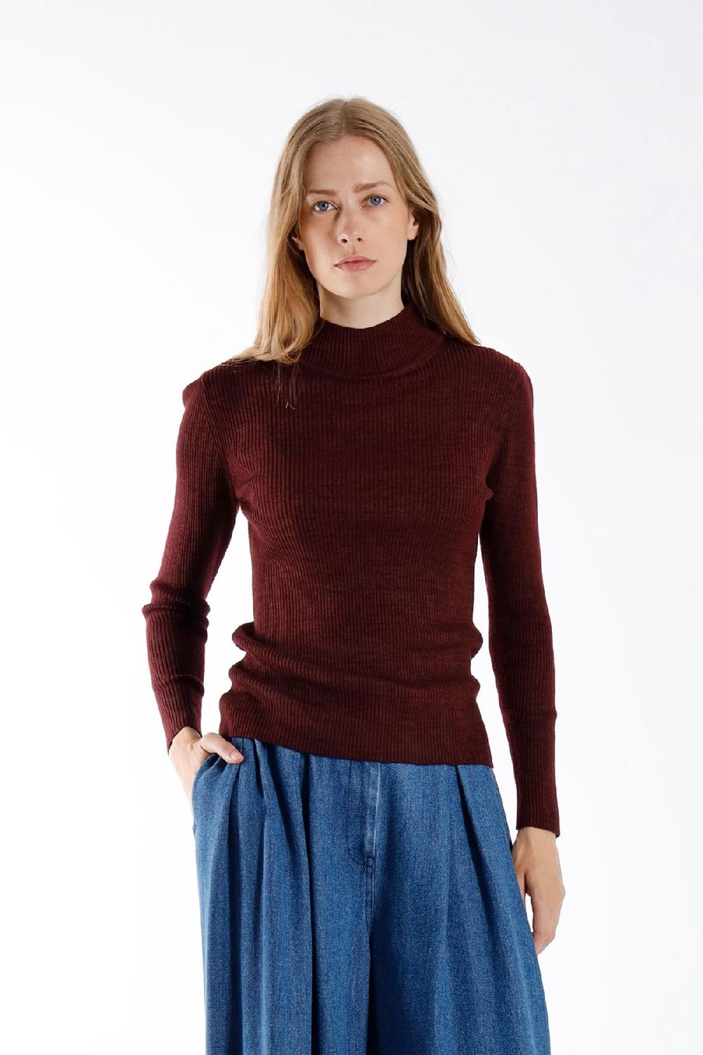 Julia June Pullover Walt Burgundy