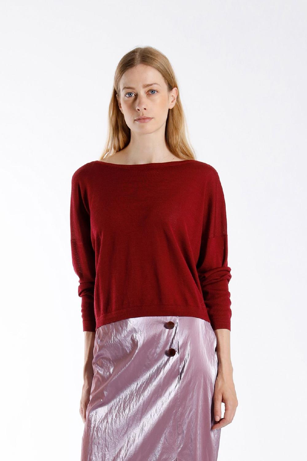 Julia June Pullover Weekend Burgundy