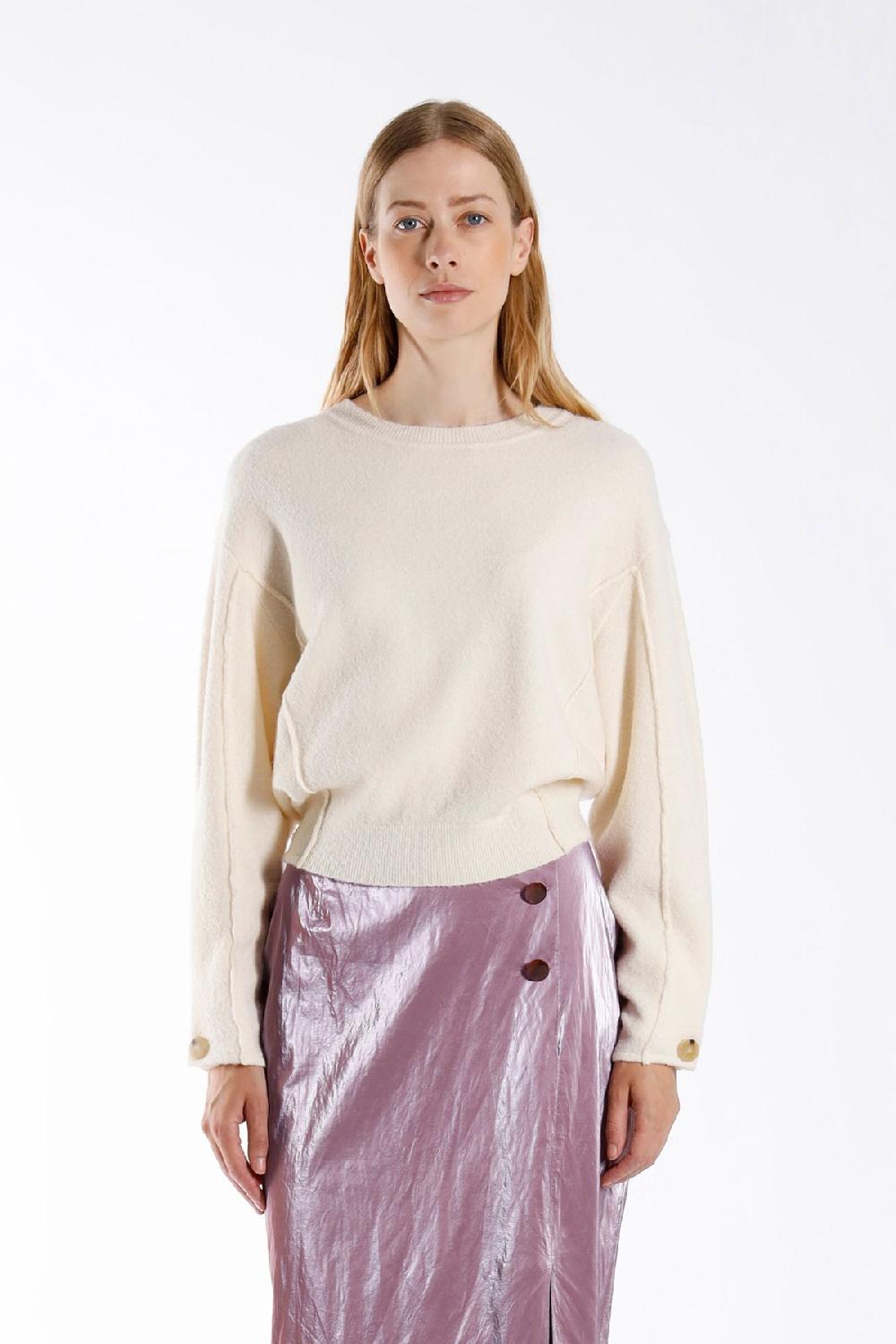 Julia June Pullover Window Off-white