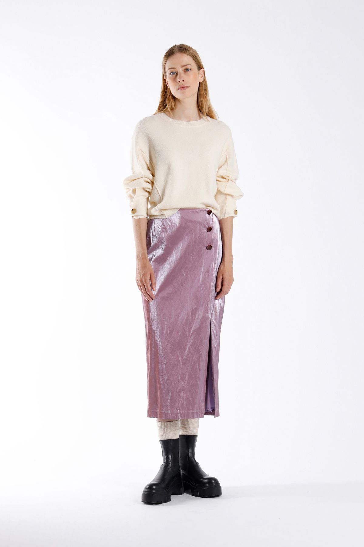 julia june pullover Window off-white