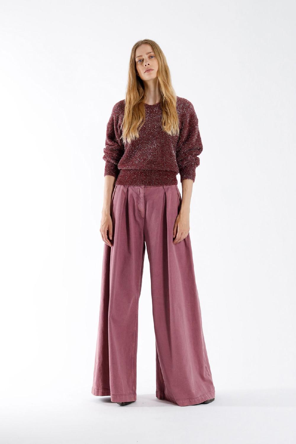 Julia June Pullover Wolf Burgundy