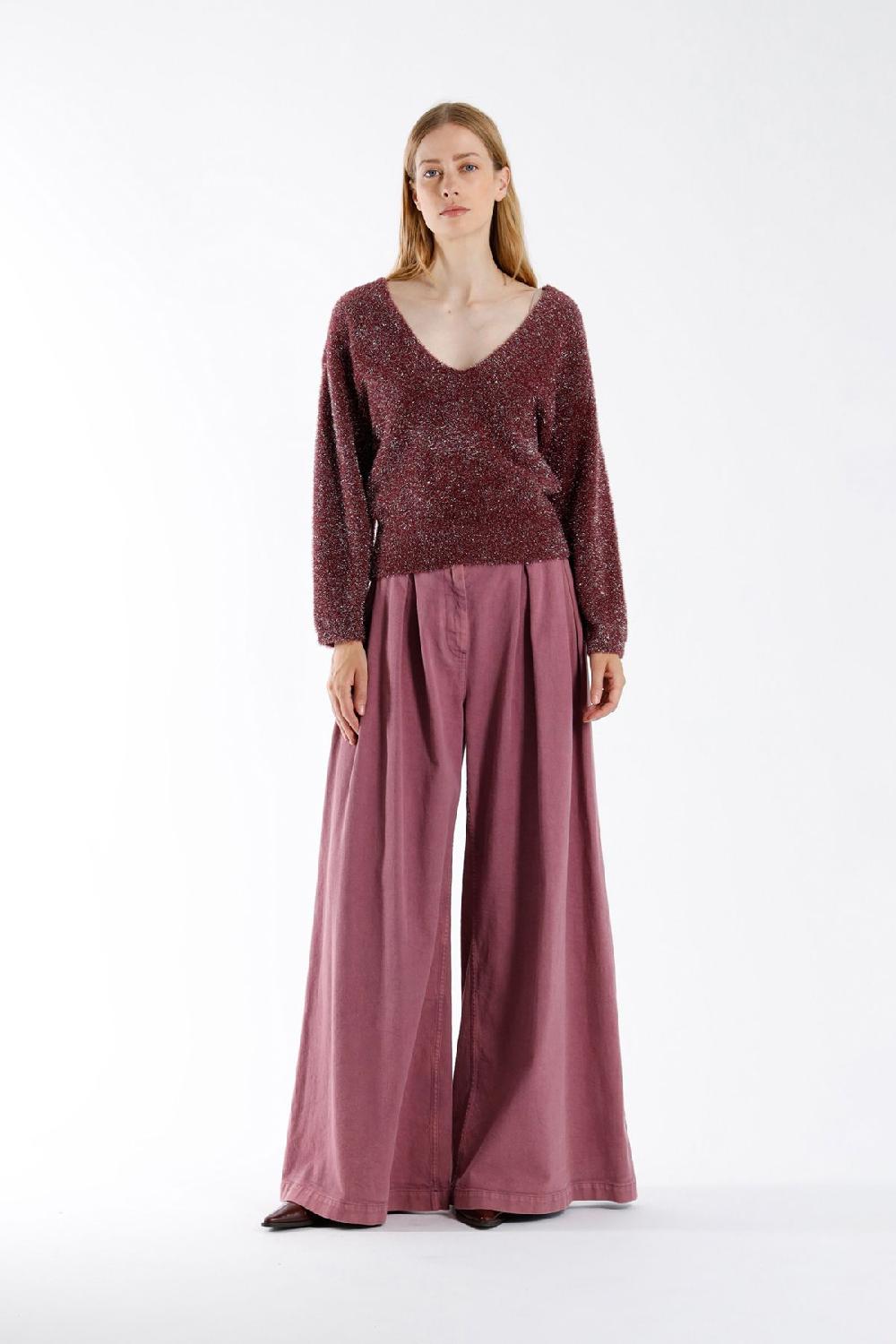 Julia June Pullover Wolf Burgundy