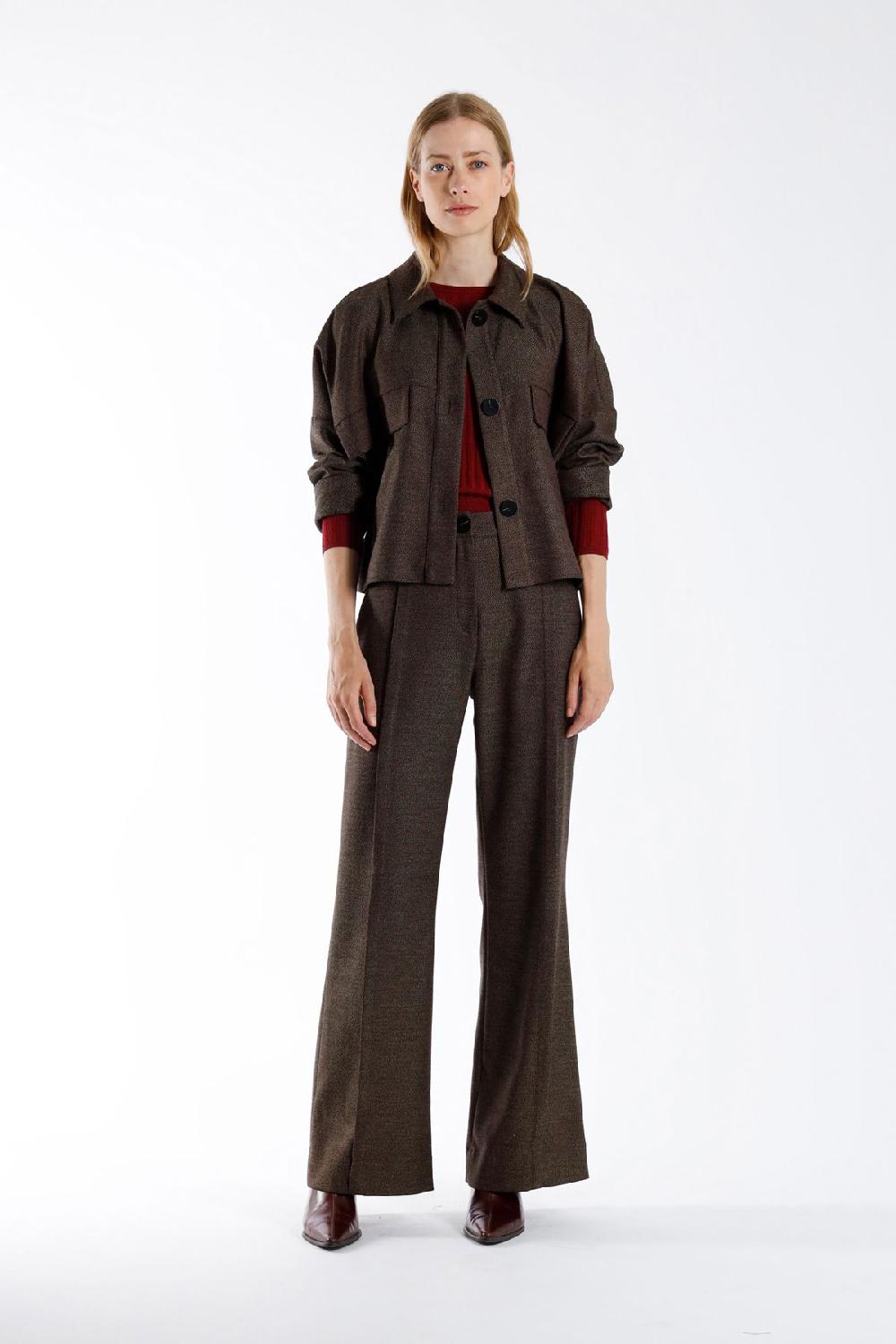 Julia June Pullover Work Burgundy