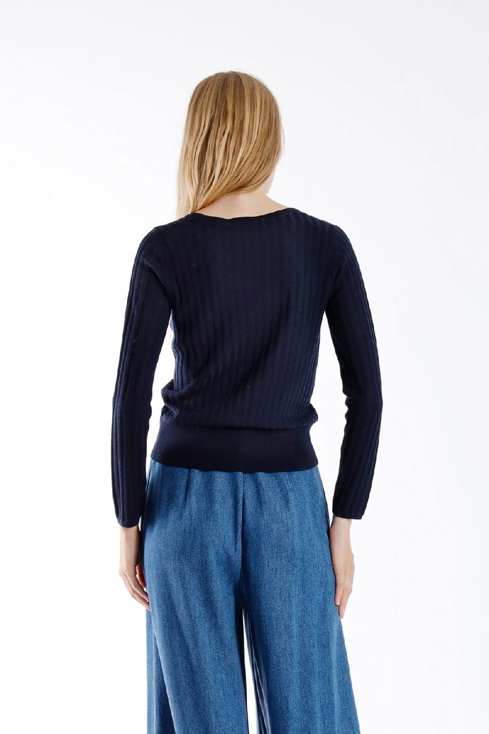 Julia June Pullover Work Navy