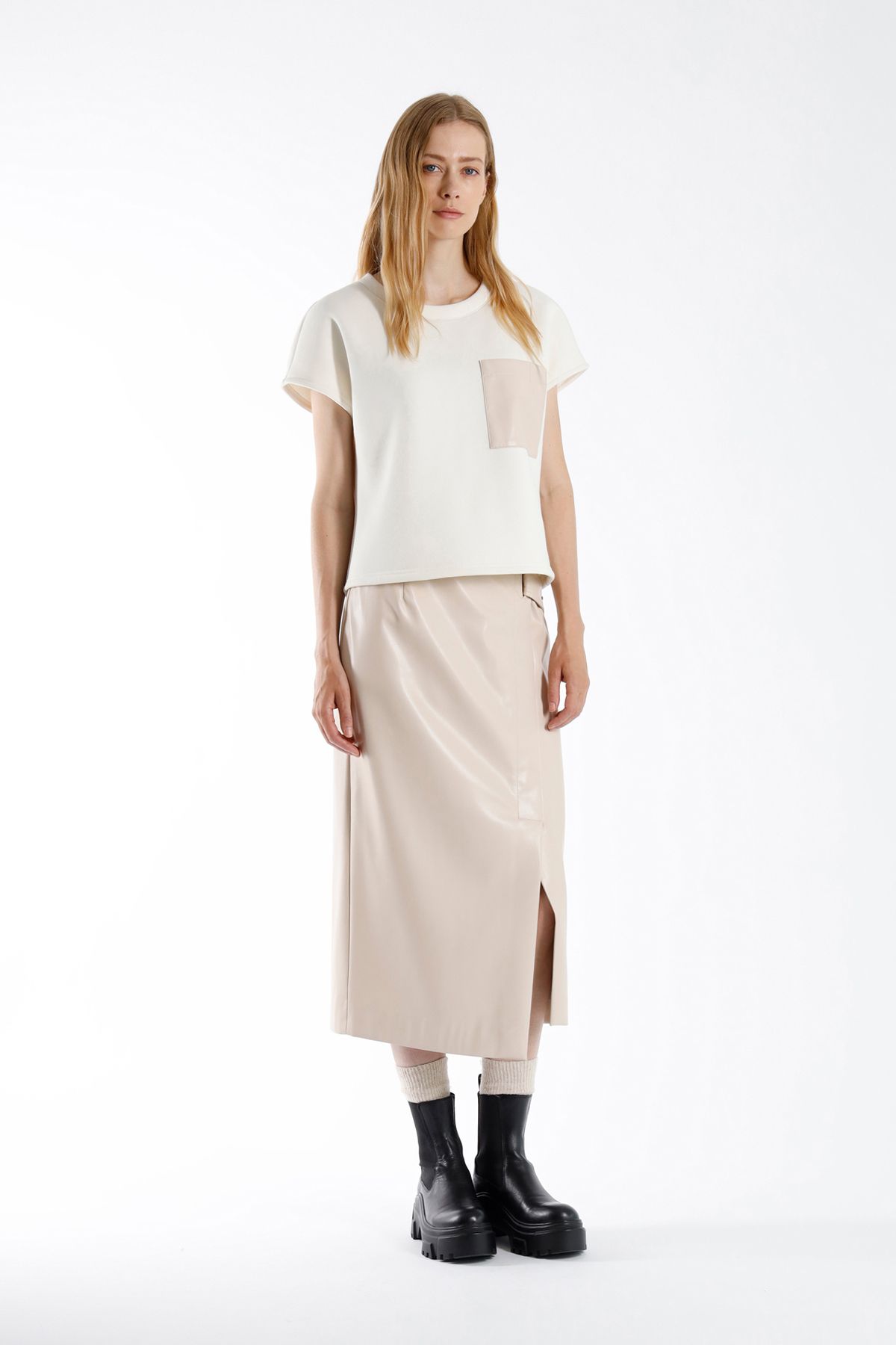 Julia June Skirt Lavande ECRU