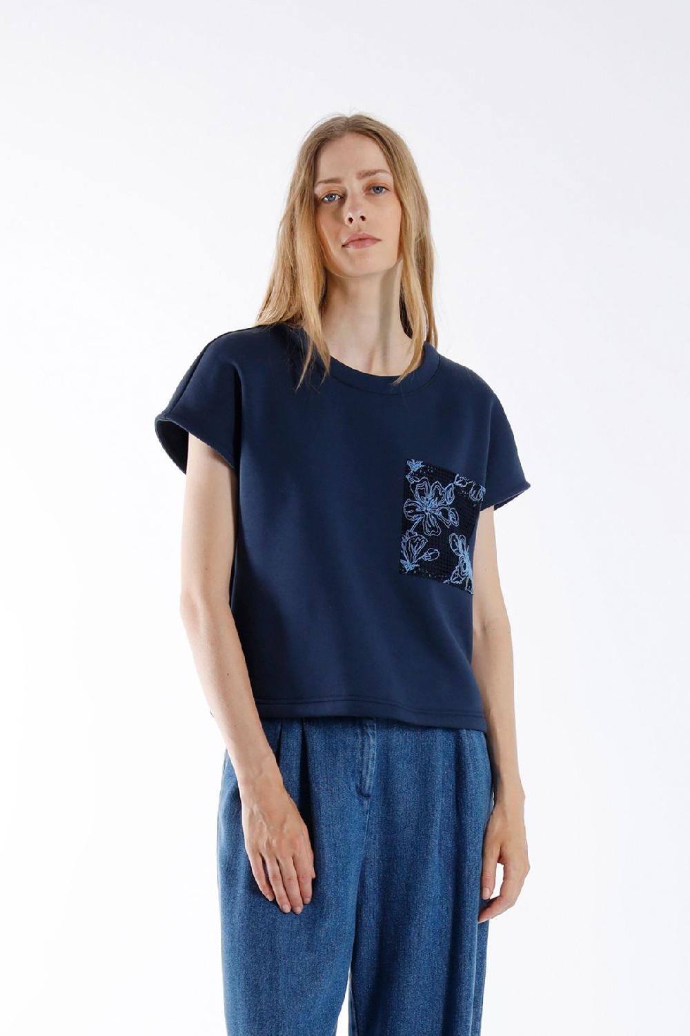 julia june top Lacour navy