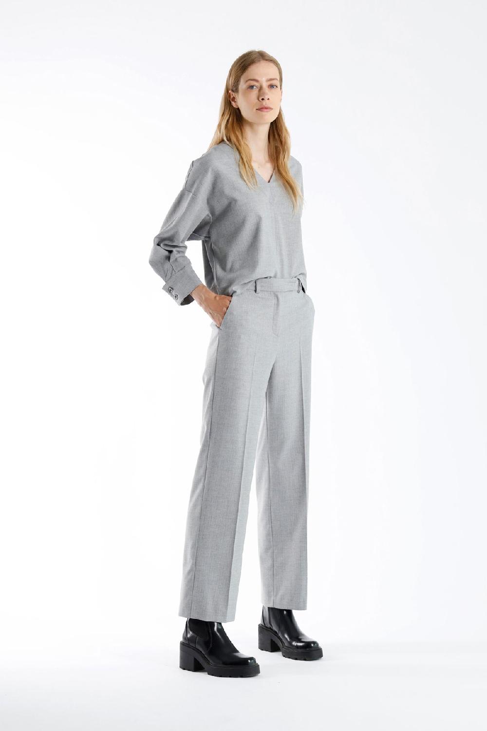 Julia June Top Lizzo Light Grey Melange