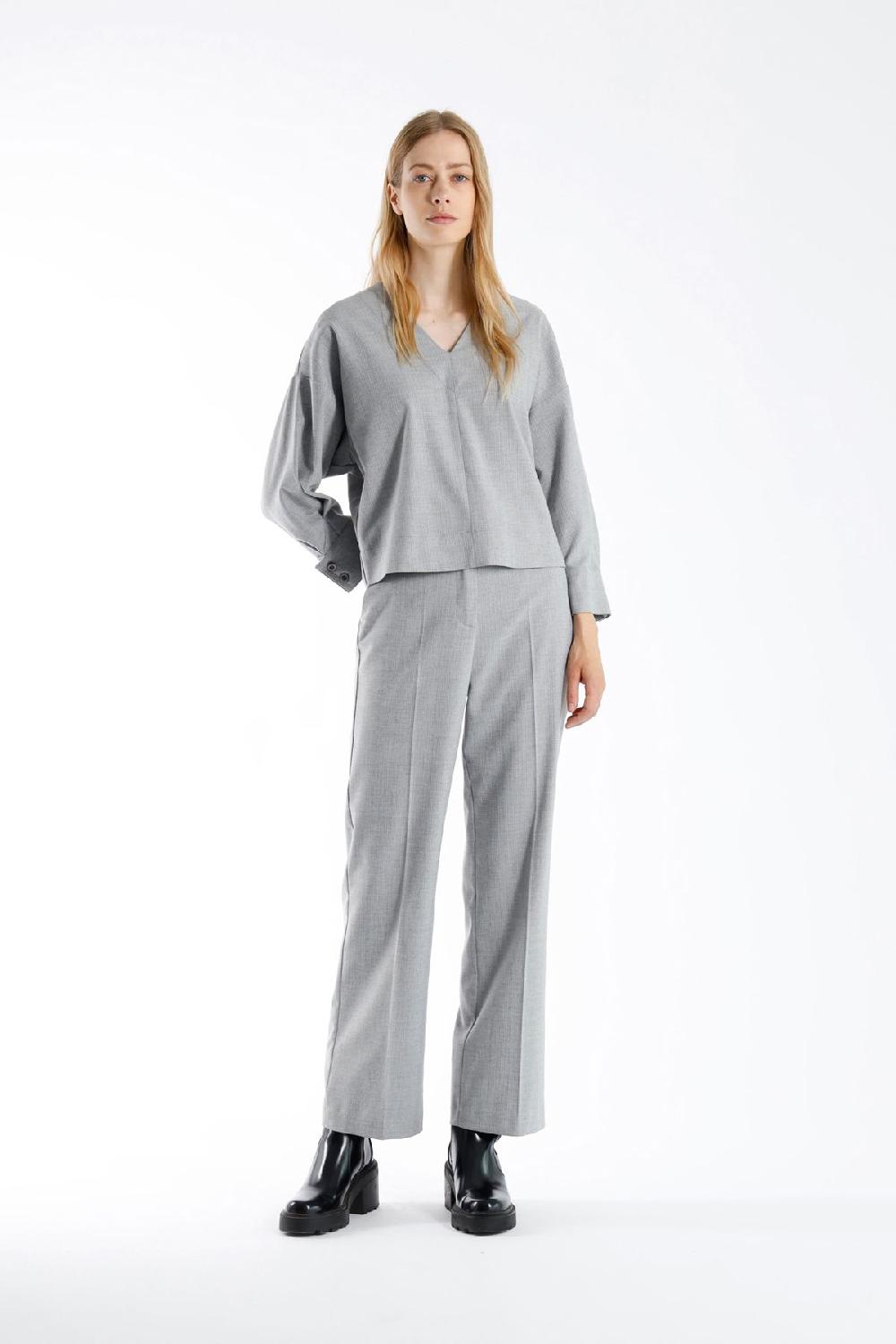 julia june top Lizzo light grey melange