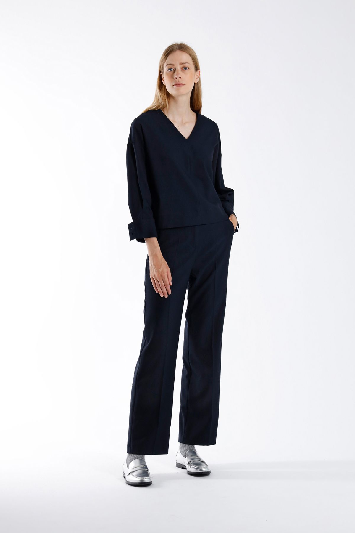 Julia June Top Lizzo Navy