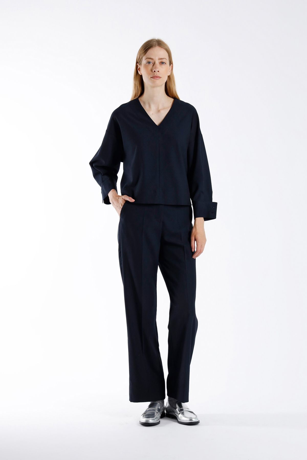 julia june top Lizzo navy