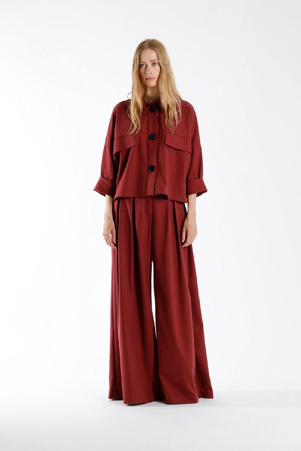 Julia June Trousers Lapazo Burgundy
