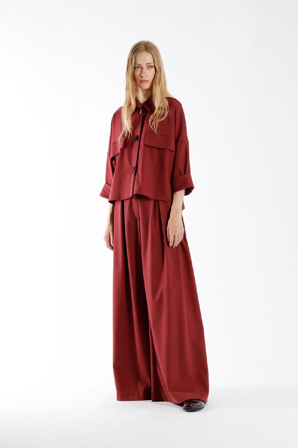 Julia June Trousers Lapazo Burgundy