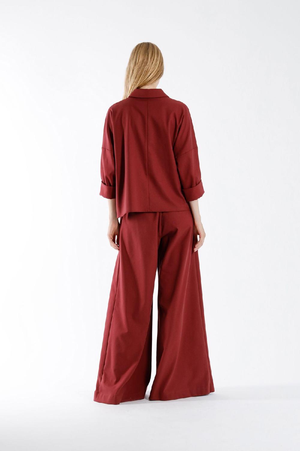 Julia June Trousers Lapazo Burgundy