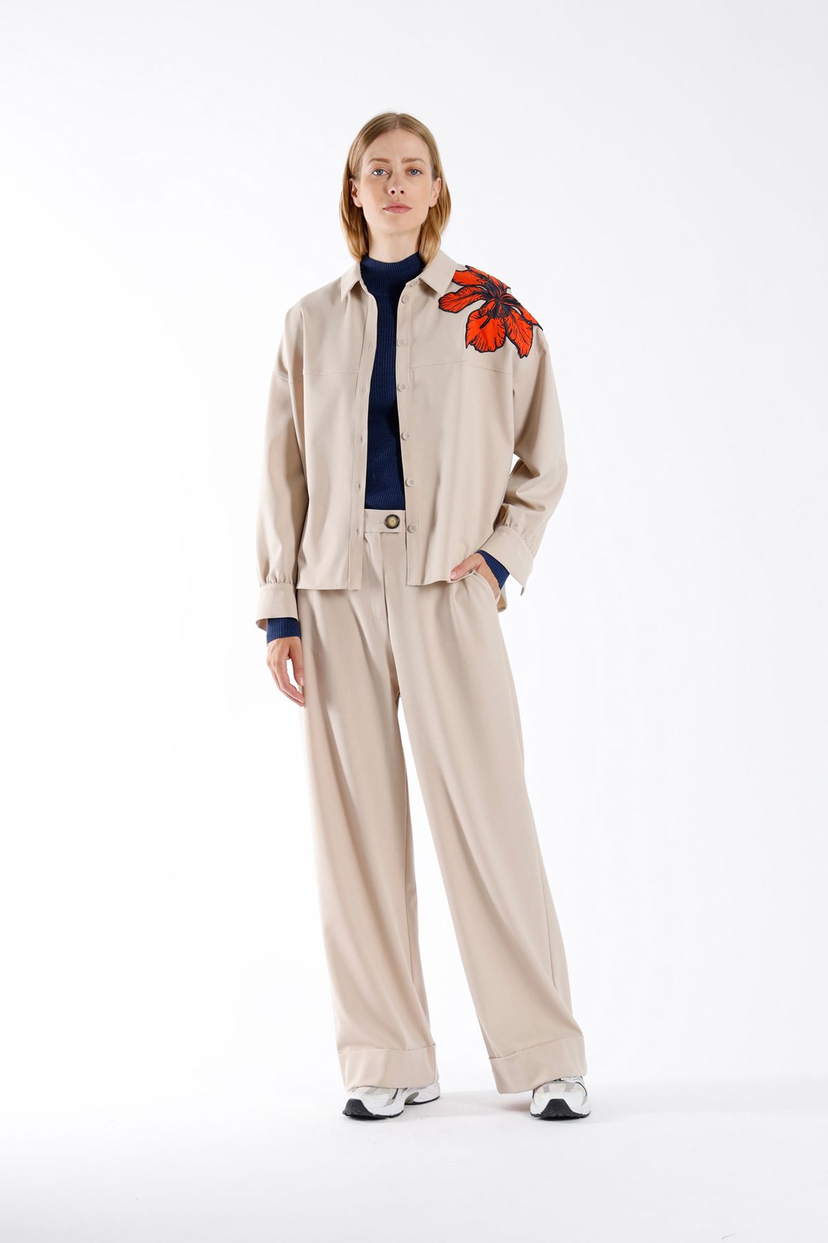 julia june trousers Laroche oatmeal