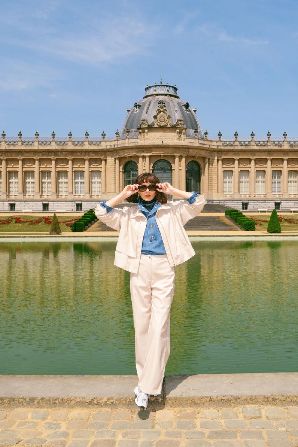 julia june trousers Liso ECRU