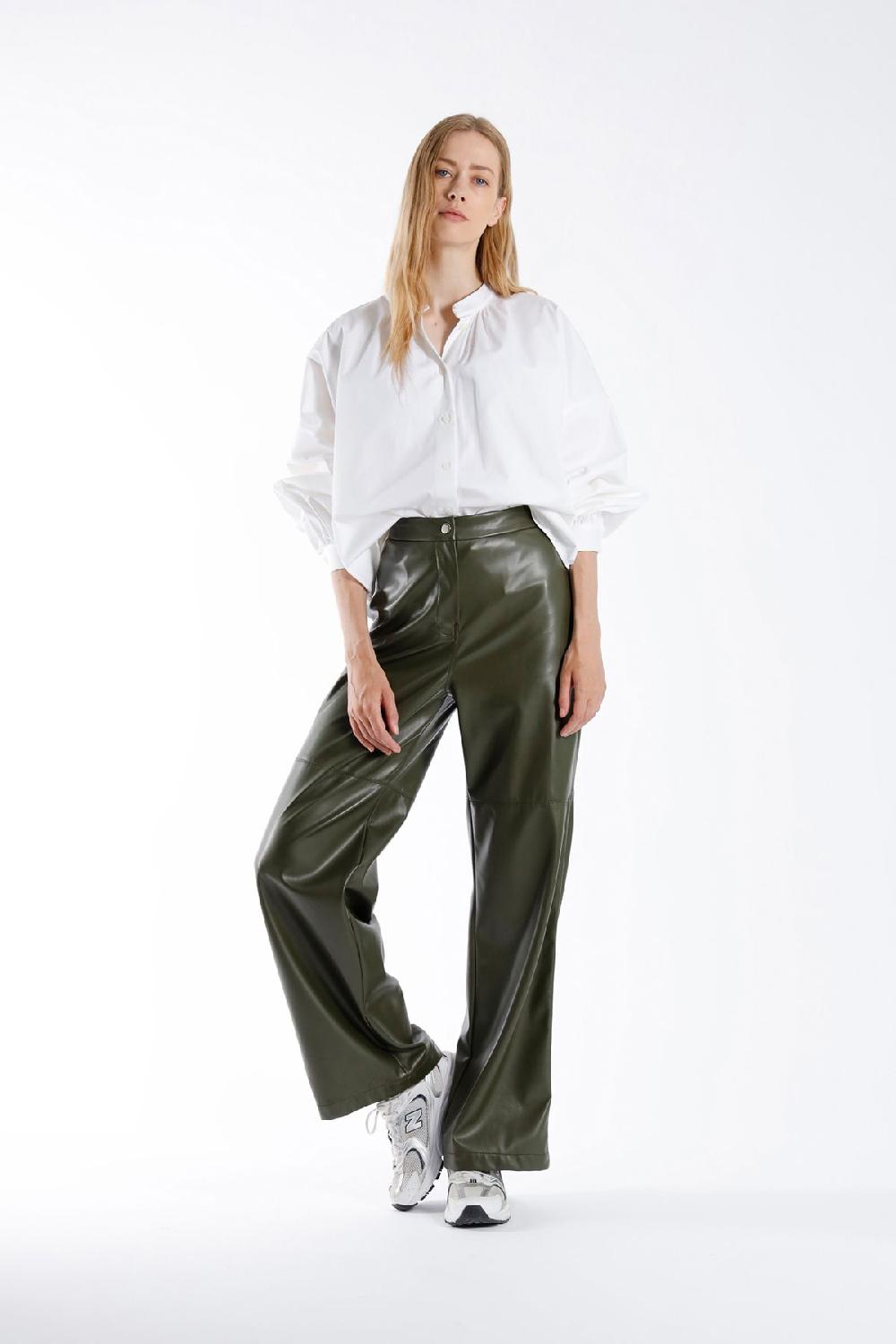 Julia June Trousers Liso Kaki