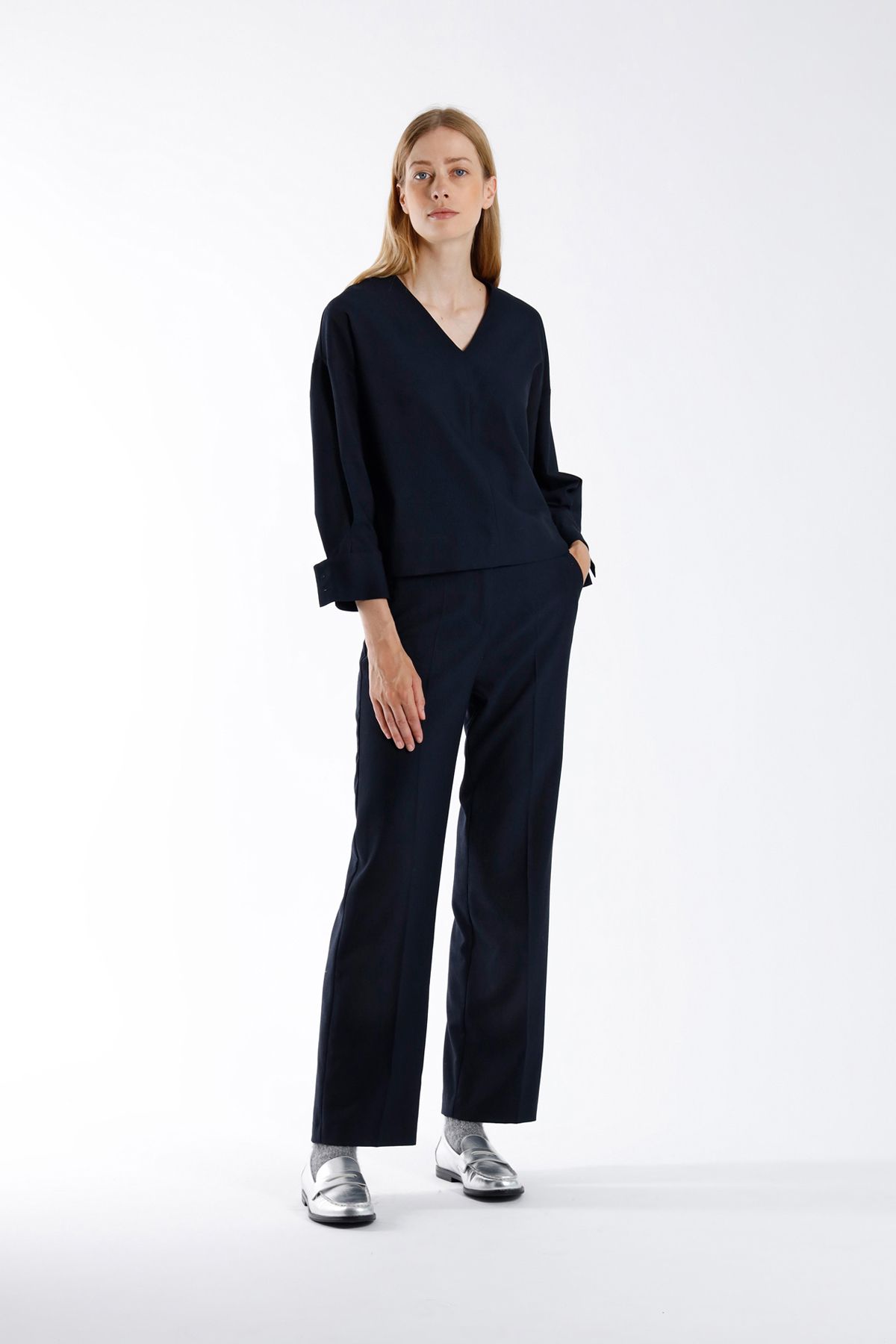 Julia June Trousers Lonzell Navy