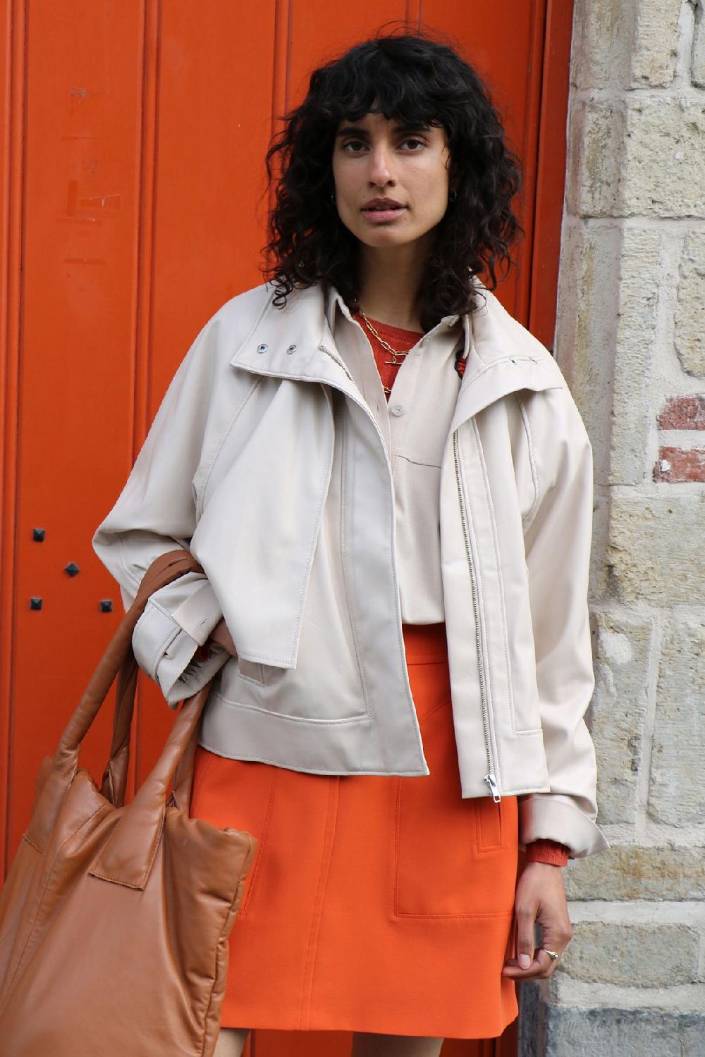 julia june vest Lebeau ECRU