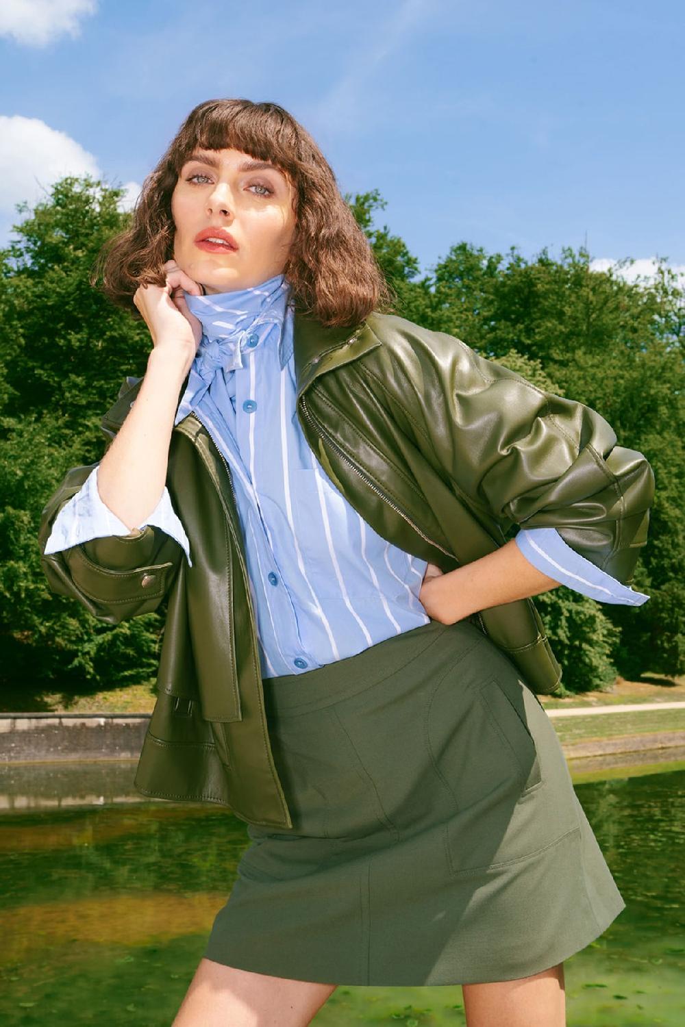 julia june vest Lebeau kaki