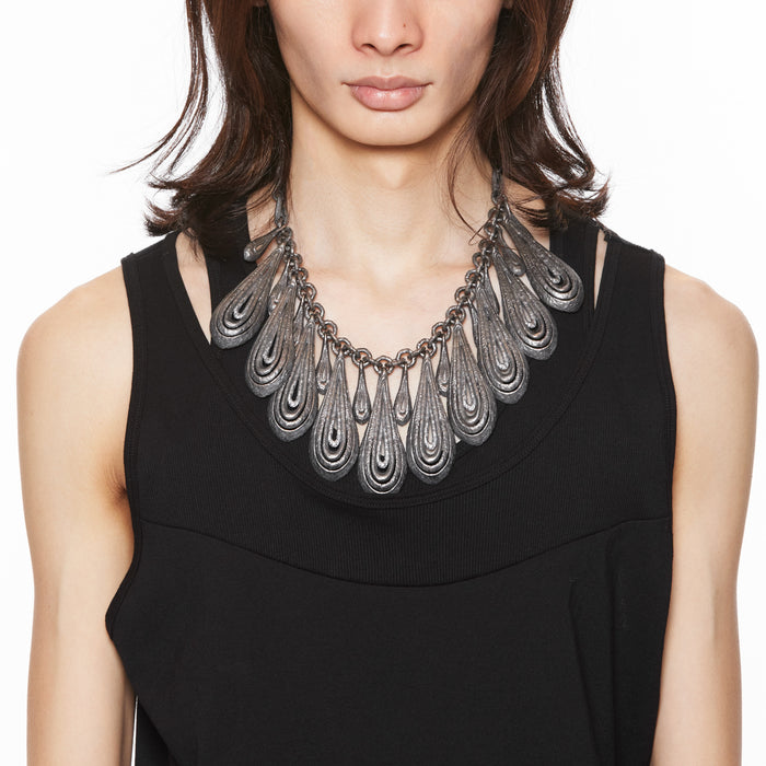 Julius 077ACU17 Silver / Dualflow Anima Necklace Ver.1