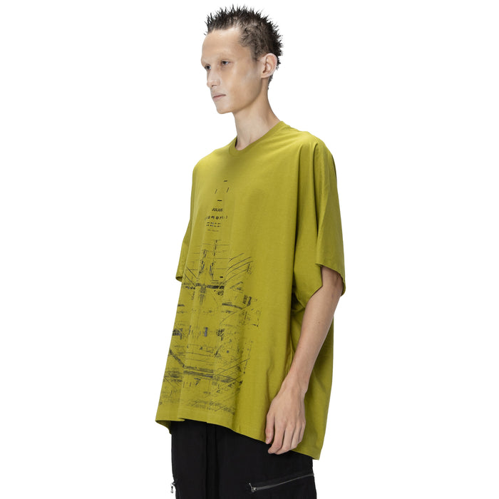 Julius 907CPM2 Acid Green / Europa Graphic Oversized T-Shirt