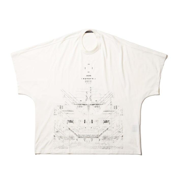 Julius 907CPM2 Off White / Europa Graphic Oversized T-Shirt