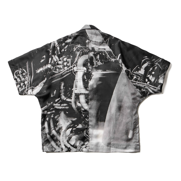 Julius 907SHM3-P Black / Glide Overshirt - Residual Form